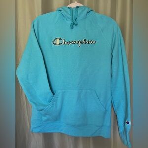 Blue Champion Hoodie w/ Drawstrings